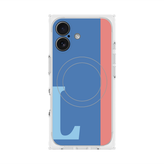 Premium Square Case with MagSafe［ Original - initial color line - L blue ］