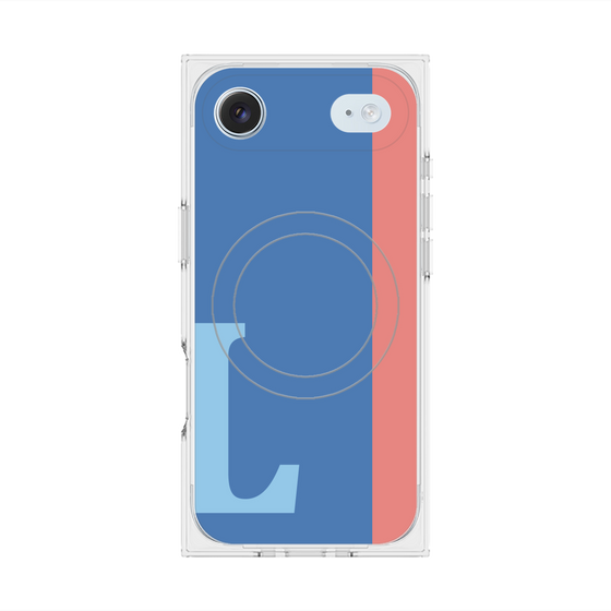 Premium Square Case with MagSafe［ Original - initial color line - L blue ］