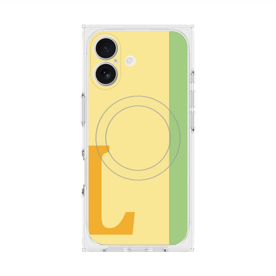 Premium Square Case with MagSafe［ Original - initial color line - L yellow ］