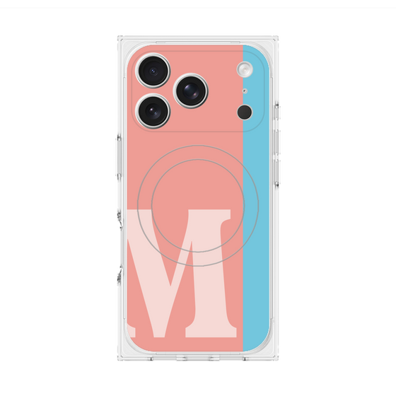 Premium Square Case with MagSafe［ Original - initial color line - M pink ］