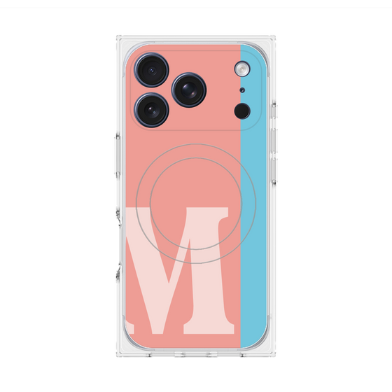 Premium Square Case with MagSafe［ Original - initial color line - M pink ］