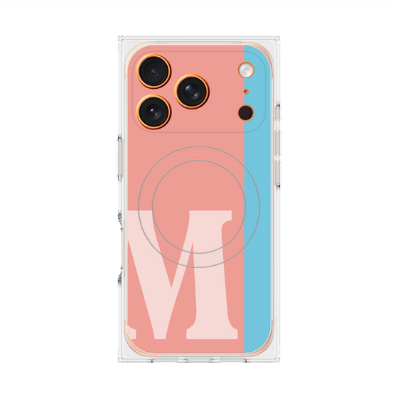 Premium Square Case with MagSafe［ Original - initial color line - M pink ］