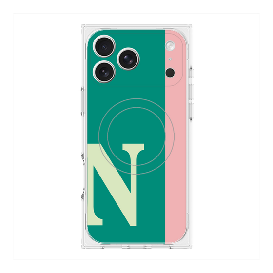 Premium Square Case with MagSafe［ Original - initial color line - N green ］