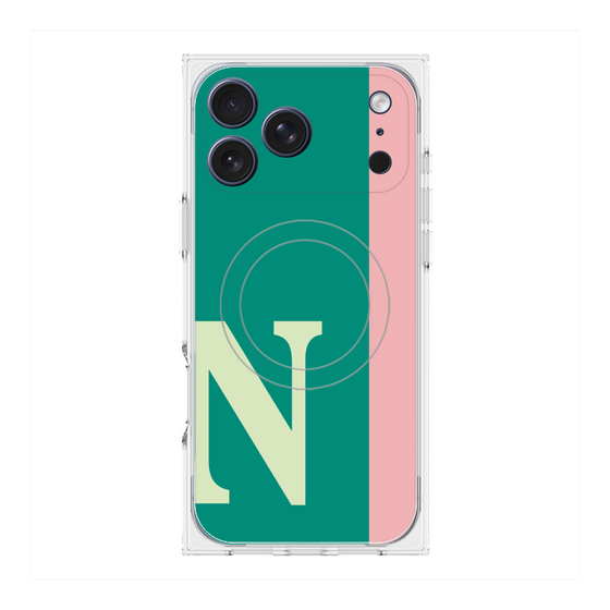 Premium Square Case with MagSafe［ Original - initial color line - N green ］