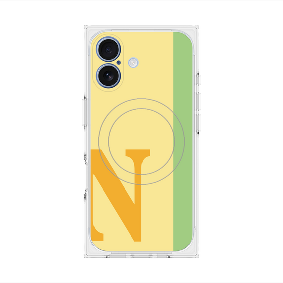 Premium Square Case with MagSafe［ Original - initial color line - N yellow ］