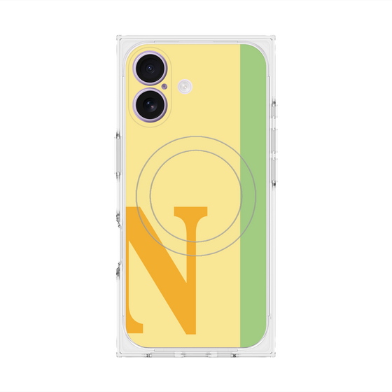 Premium Square Case with MagSafe［ Original - initial color line - N yellow ］