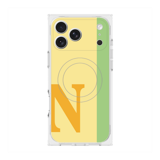 Premium Square Case with MagSafe［ Original - initial color line - N yellow ］