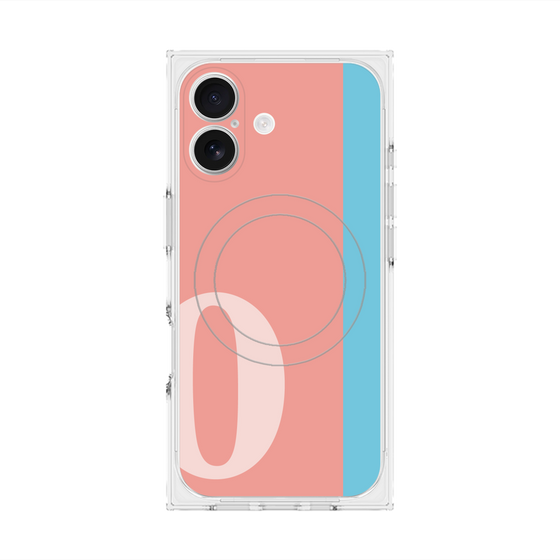 Premium Square Case with MagSafe［ Original - initial color line - O pink ］