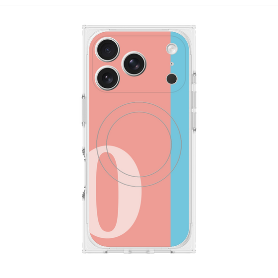 Premium Square Case with MagSafe［ Original - initial color line - O pink ］