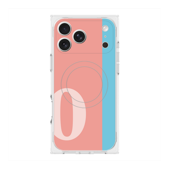 Premium Square Case with MagSafe［ Original - initial color line - O pink ］