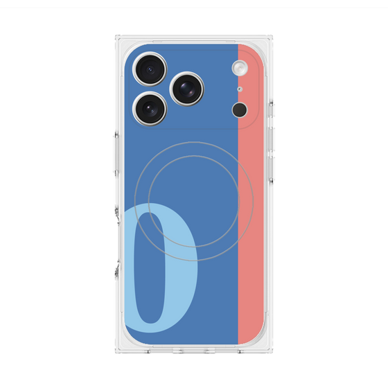 Premium Square Case with MagSafe［ Original - initial color line - O blue ］