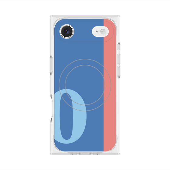 Premium Square Case with MagSafe［ Original - initial color line - O blue ］