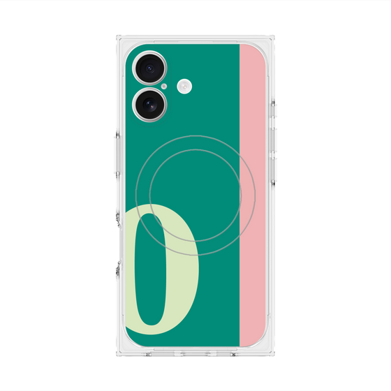 Premium Square Case with MagSafe［ Original - initial color line - O green ］