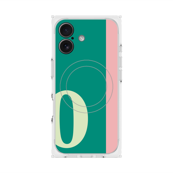 Premium Square Case with MagSafe［ Original - initial color line - O green ］