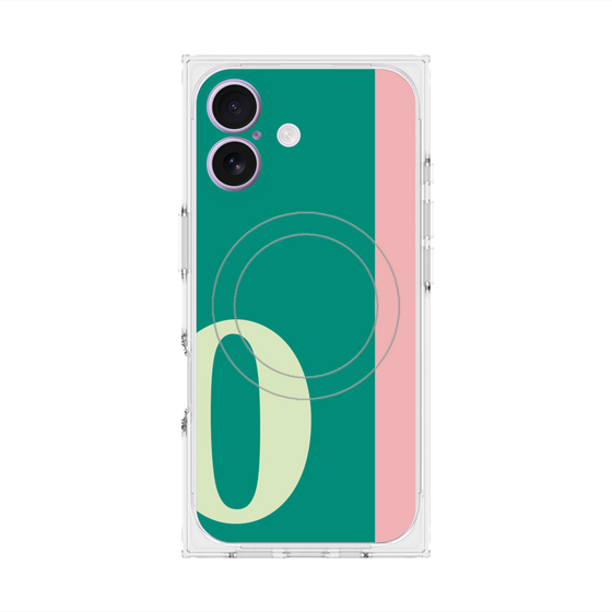 Premium Square Case with MagSafe［ Original - initial color line - O green ］