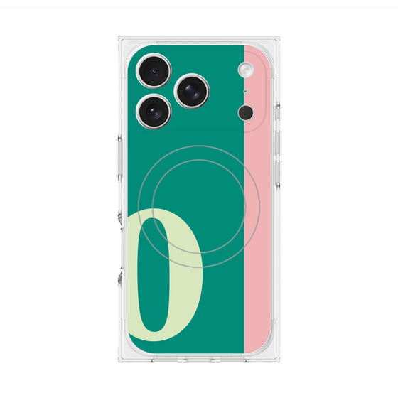 Premium Square Case with MagSafe［ Original - initial color line - O green ］