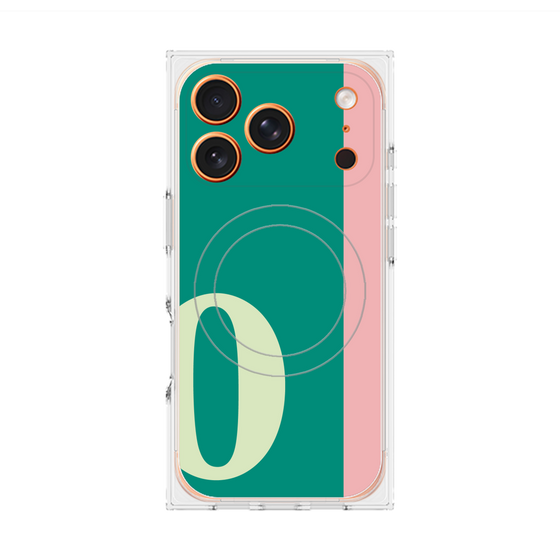 Premium Square Case with MagSafe［ Original - initial color line - O green ］