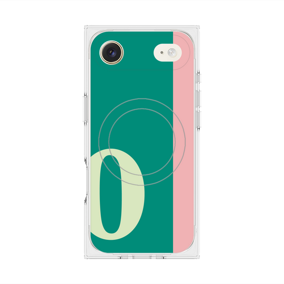 Premium Square Case with MagSafe［ Original - initial color line - O green ］