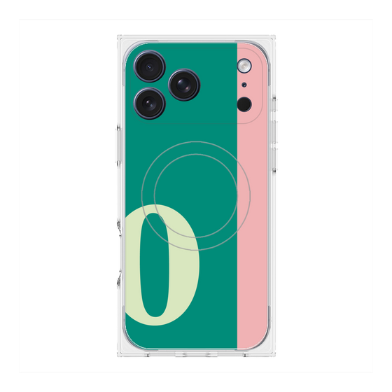 Premium Square Case with MagSafe［ Original - initial color line - O green ］