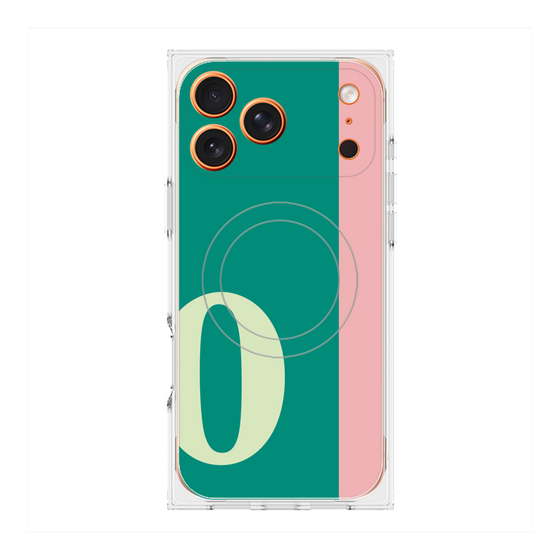 Premium Square Case with MagSafe［ Original - initial color line - O green ］