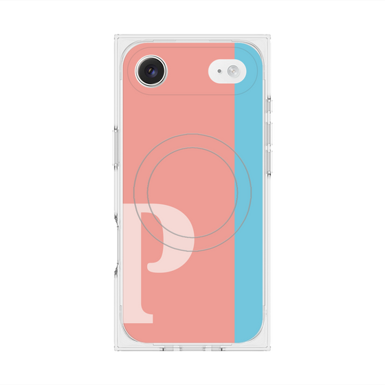 Premium Square Case with MagSafe［ Original - initial color line - P pink ］
