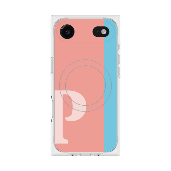 Premium Square Case with MagSafe［ Original - initial color line - P pink ］