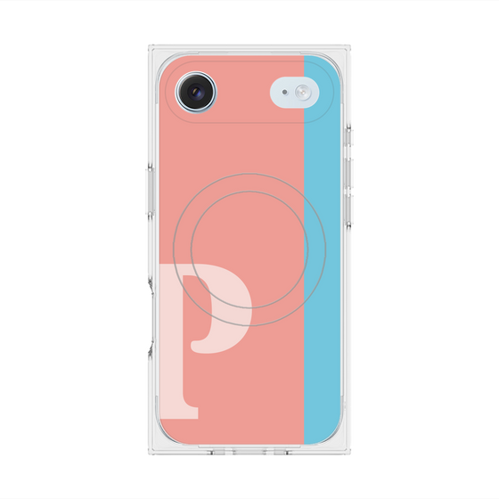 Premium Square Case with MagSafe［ Original - initial color line - P pink ］