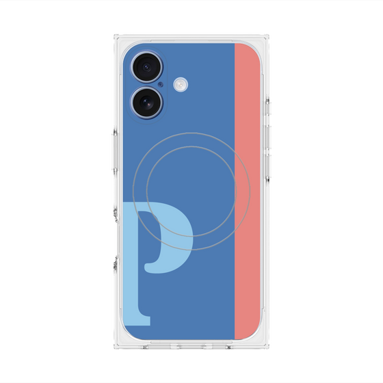 Premium Square Case with MagSafe［ Original - initial color line - P blue ］