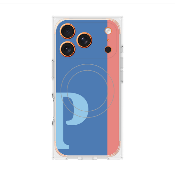 Premium Square Case with MagSafe［ Original - initial color line - P blue ］