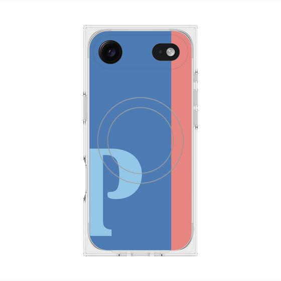 Premium Square Case with MagSafe［ Original - initial color line - P blue ］