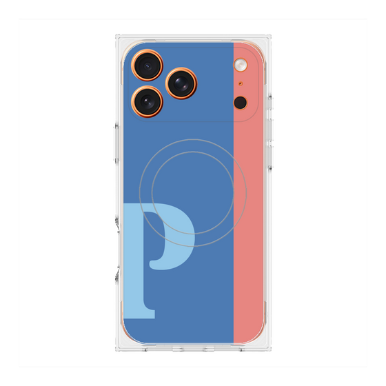 Premium Square Case with MagSafe［ Original - initial color line - P blue ］