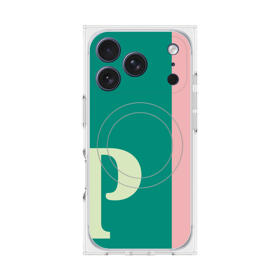 Premium Square Case with MagSafe［ Original - initial color line - P green ］