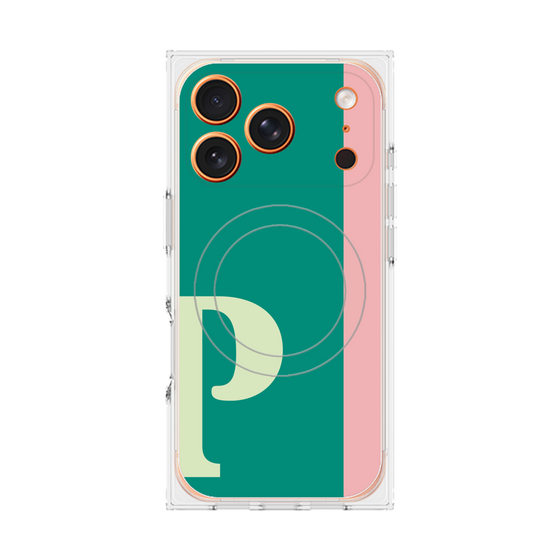 Premium Square Case with MagSafe［ Original - initial color line - P green ］