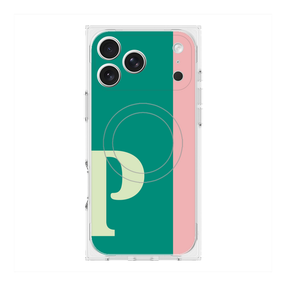 Premium Square Case with MagSafe［ Original - initial color line - P green ］
