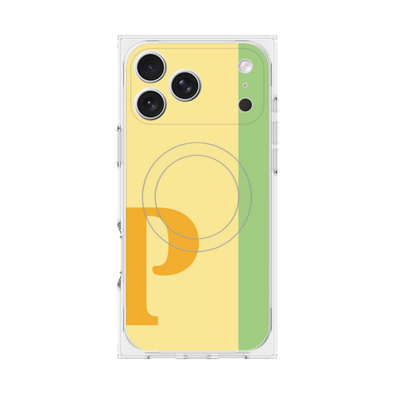 Premium Square Case with MagSafe［ Original - initial color line - P yellow ］