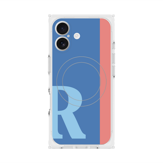 Premium Square Case with MagSafe［ Original - initial color line - R blue ］