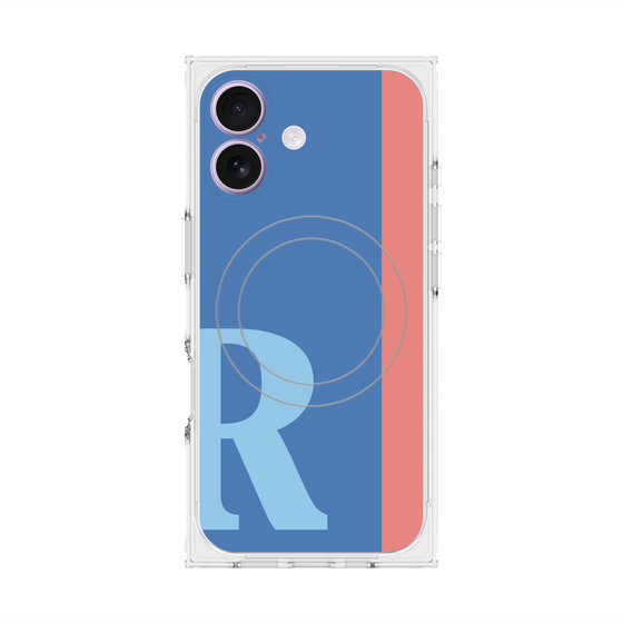 Premium Square Case with MagSafe［ Original - initial color line - R blue ］