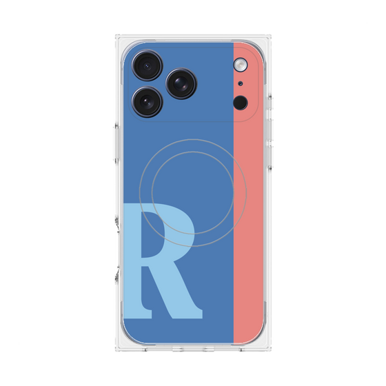 Premium Square Case with MagSafe［ Original - initial color line - R blue ］