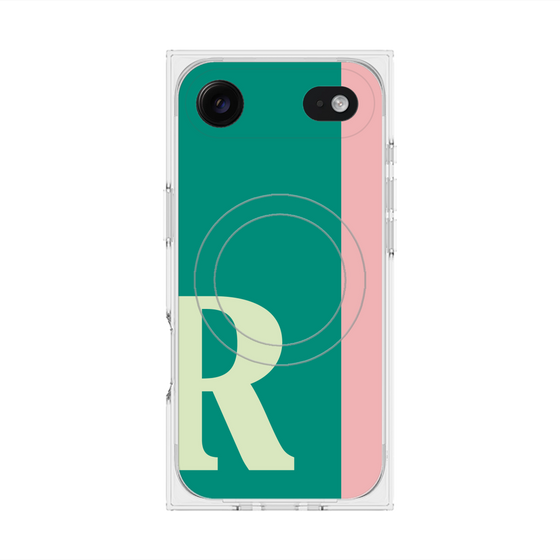 Premium Square Case with MagSafe［ Original - initial color line - R green ］