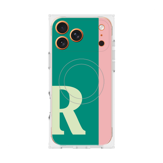 Premium Square Case with MagSafe［ Original - initial color line - R green ］