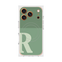 Premium Square Case with MagSafe［ Original - initial two tone - R green ］