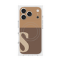 Premium Square Case with MagSafe［ Original - initial two tone - S brown ］