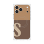 Premium Square Case with MagSafe［ Original - initial two tone - S brown ］