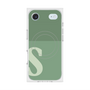 Premium Square Case with MagSafe［ Original - initial two tone - S green ］