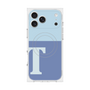 Premium Square Case with MagSafe［ Original - initial two tone - T blue ］