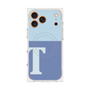 Premium Square Case with MagSafe［ Original - initial two tone - T blue ］