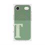 Premium Square Case with MagSafe［ Original - initial two tone - T green ］