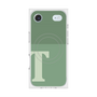 Premium Square Case with MagSafe［ Original - initial two tone - T green ］
