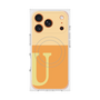 Premium Square Case with MagSafe［ Original - initial two tone - U orange ］