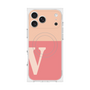 Premium Square Case with MagSafe［ Original - initial two tone - V pink ］